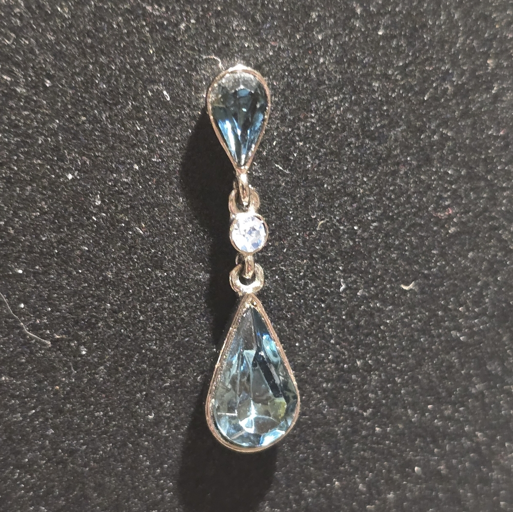 Givenchy Blue Drop Earrings - image 2